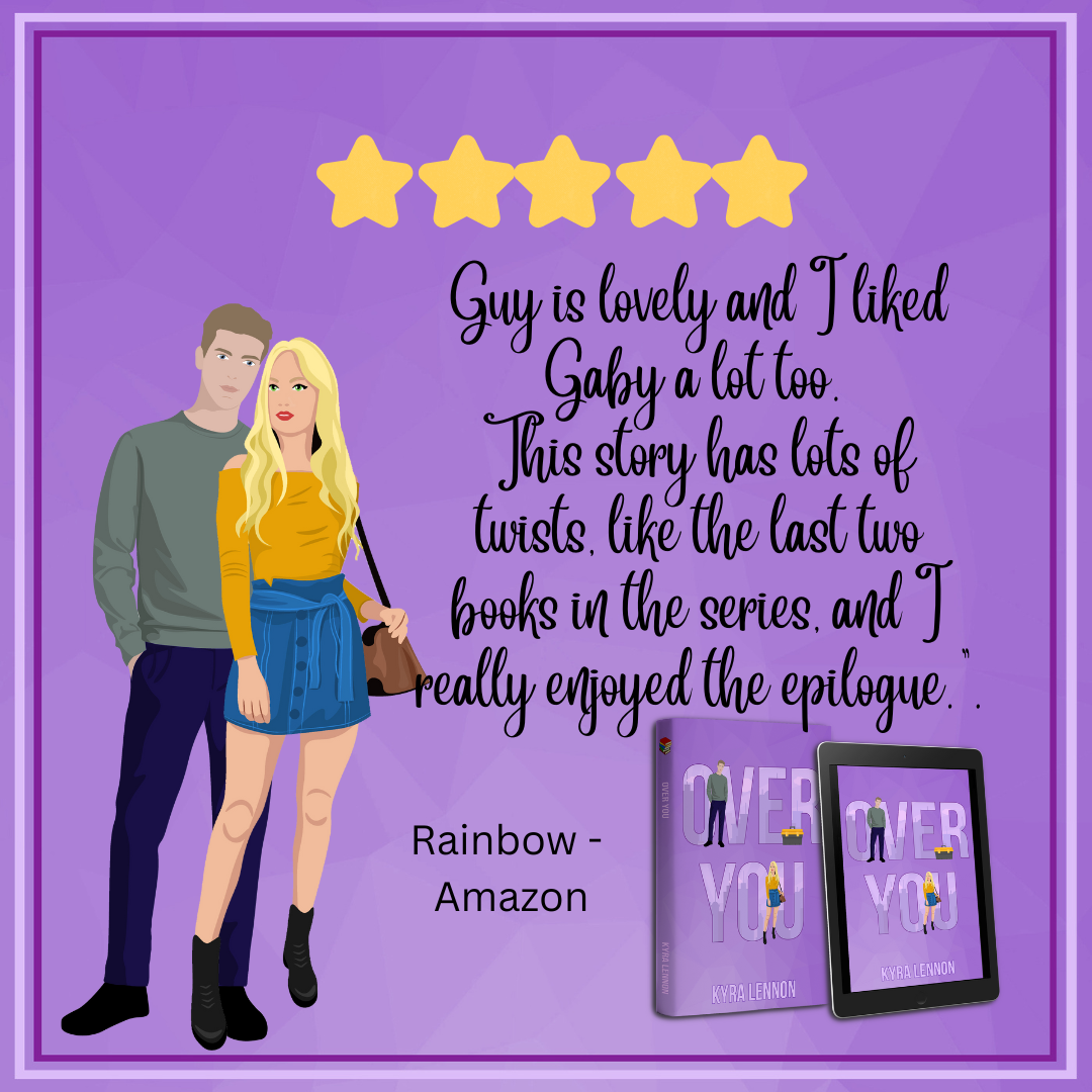 Guy is lovely and I liked Gaby a lot too. This story has lots of twists, like the last two books in the series, and I really enjoyed the epilogue.